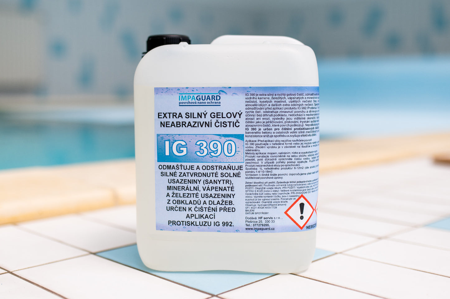 Silný a rychlý nanogel na protiskluzové dlažby - koncentrát - IG 390