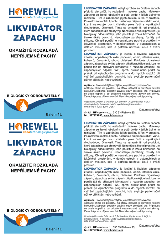 Horewell Likvidátor zápachu