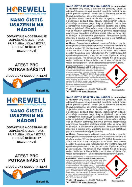 Horewell Nano čistič usazenin na nádobí