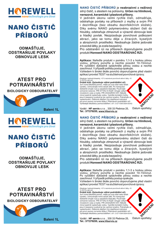 Horewell Nano čistič příborů - koncentrát