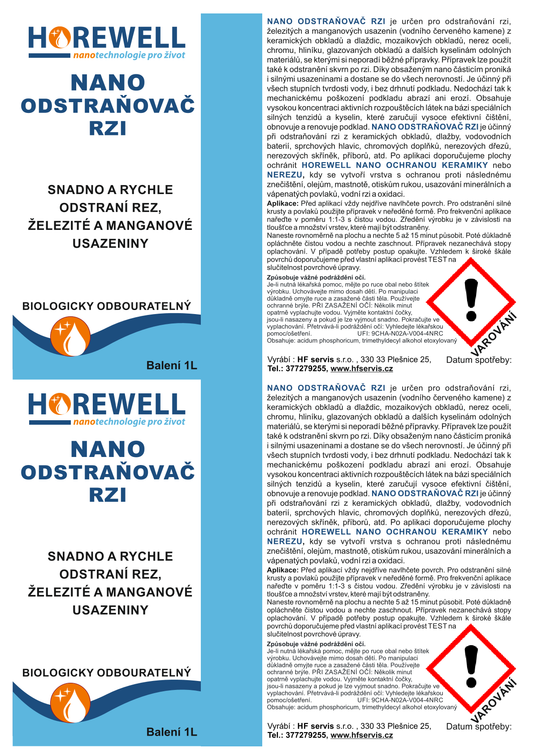 Horewell Nano odstraňovač rzi