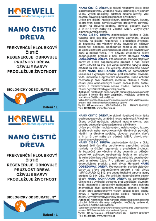 Horewell Čistič dřeva - superkoncentrát