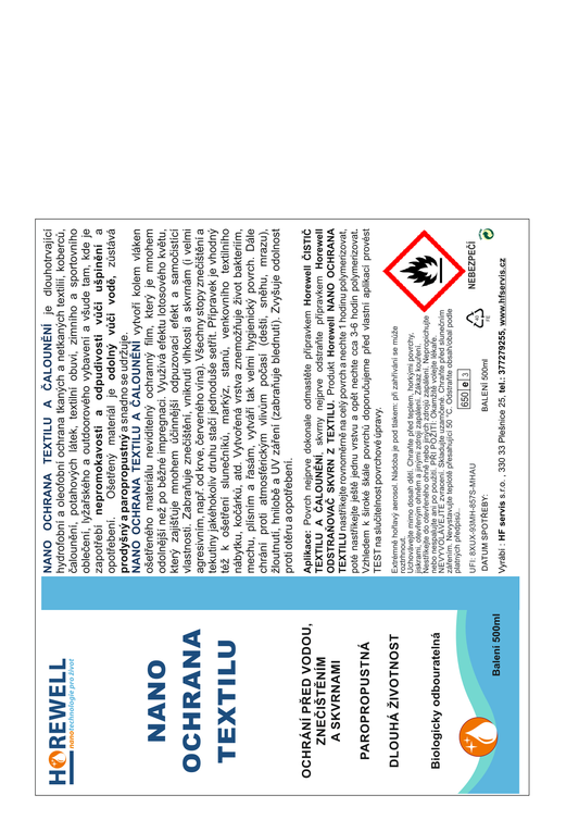 Horewell Nano ochrana textilu a čalounění