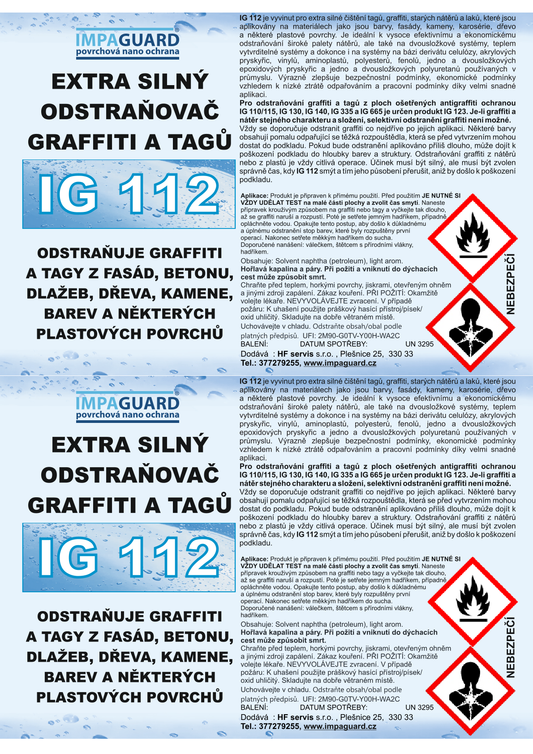 IG 112 - extra silné čištění tagů a graffiti