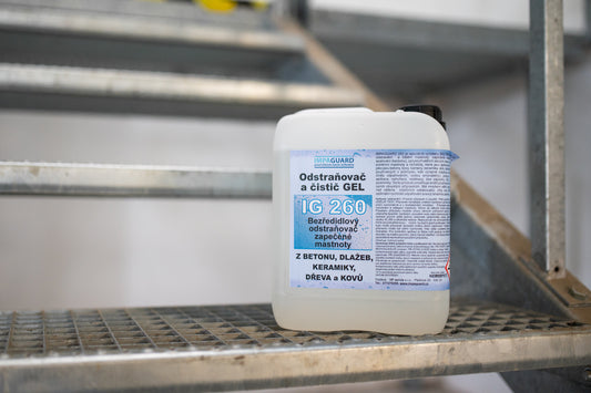 IG 260 gel - Ultra silný odmašťovač a odstraňovač extrémních mastnot a zkarbonizovaných zplodin