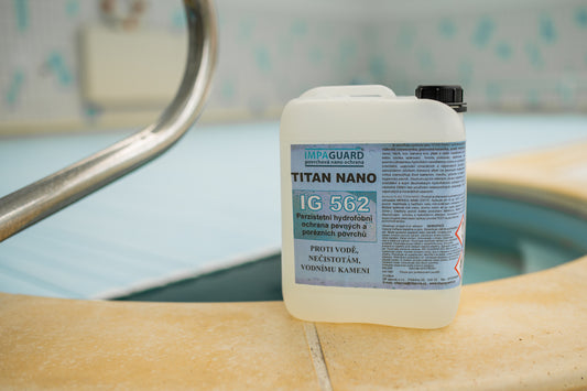 IG 562 - Hydrofobní nano ochrana pevných i porézních povrchů pro větší plochy, odpar 5 min