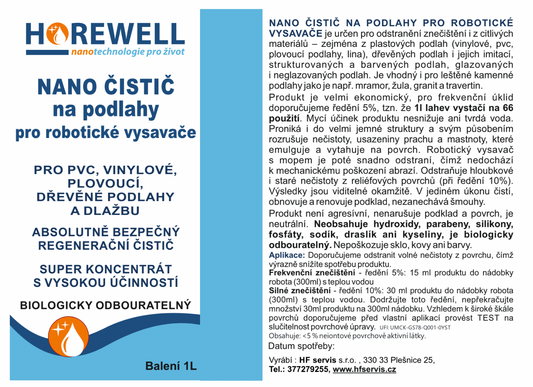 Horewell Čistič na podlahy pro robotické vysavače