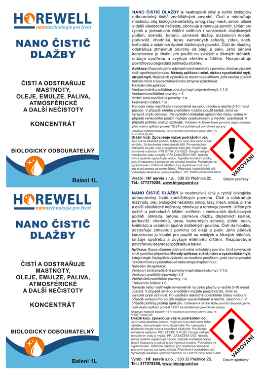 Horewell Nano čistič dlažby - koncentrát